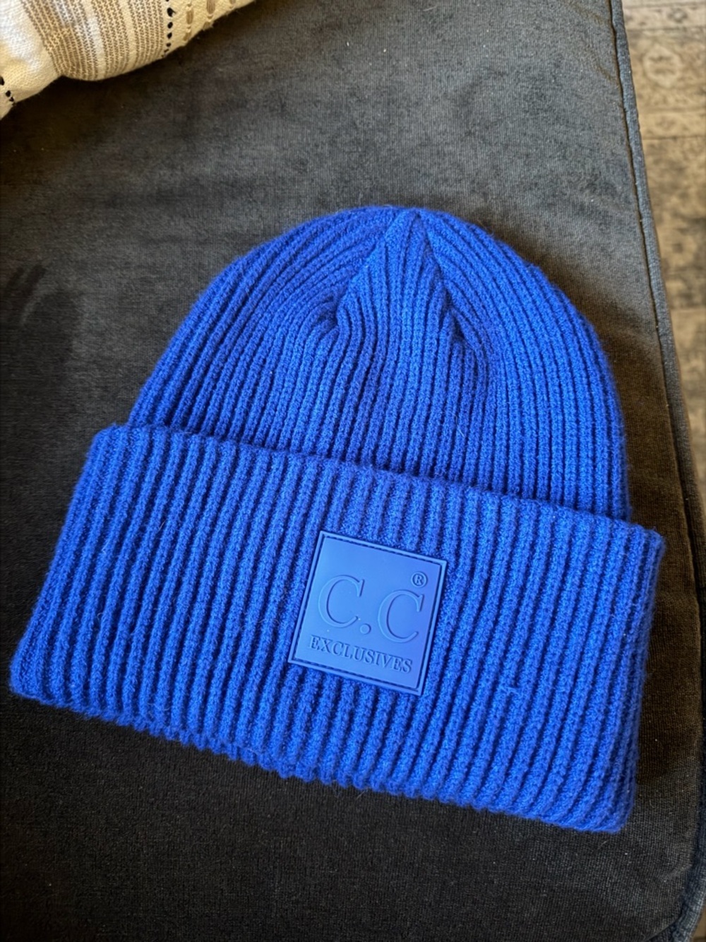 Ribbed Beanie - Royal Blue